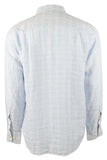 Tommy Bahama Men's Ventana Plaid Linen Long Sleeve Button-Down Shirt LSky Medium