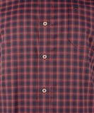 Men's Intercoastal Stretch Glenbrook Plaid Sport Shirt DR S Dark Red