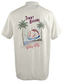 MLB Rangers Swing Big Silk Camp Short Sleeve Shirt-R-M