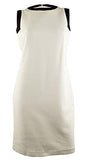 LAUREN RALPH LAUREN Women's Sleeveless Dress, Pearl/Black, 10US/CA 14UK