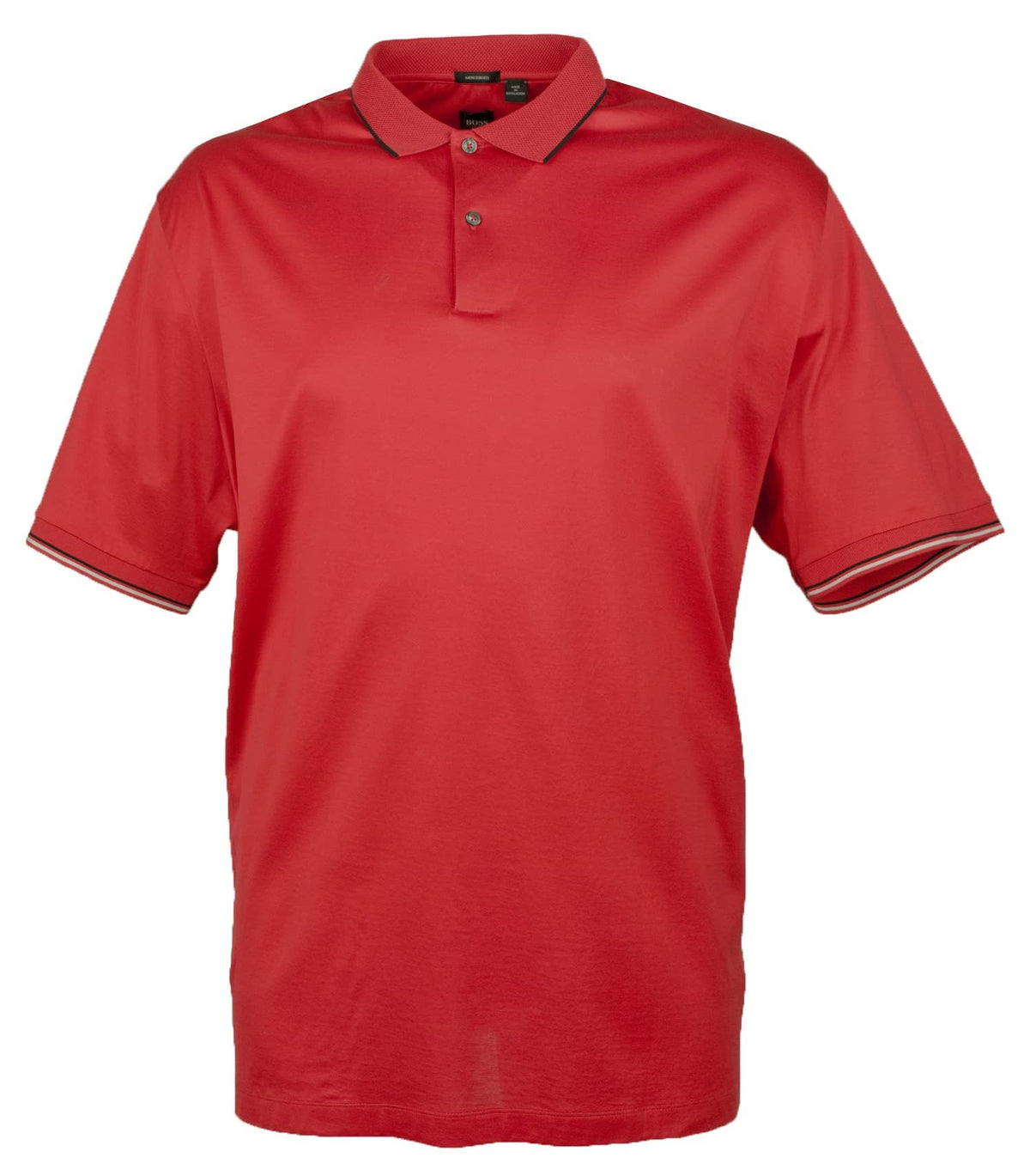 Hugo Boss Men's Big and Tall Jersey Mercerised Polo Shirt-MR-5XL