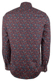 Michael Kors Men's Slim Fit Paisley Long Sleeves Shirt-HO-Medium