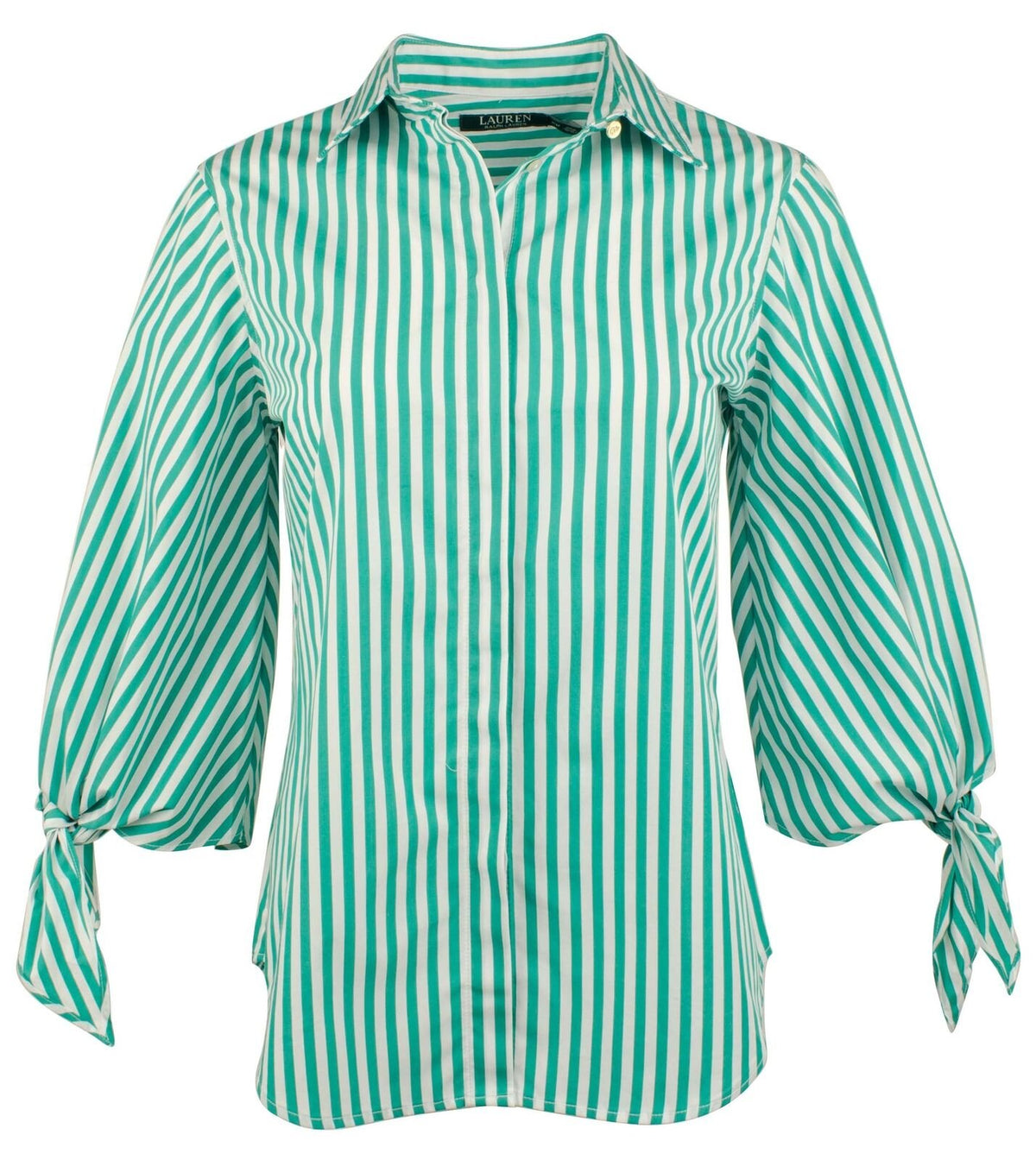 Customer Return Lauren Ralph Lauren Women's Striped Button-Down Shirt-G-L