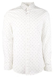 Michael Kors Men's Stretch Slim Fit Long Sleeve Shirt Wht XXL