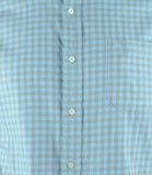 Men's Checkered Oxford Button Down Shirt-OC-S