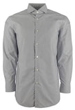 Hugo Boss Men's Mark Sharp Fit Long Sleeve Button Front Shirt 17.5 (34/35) Navy Blue