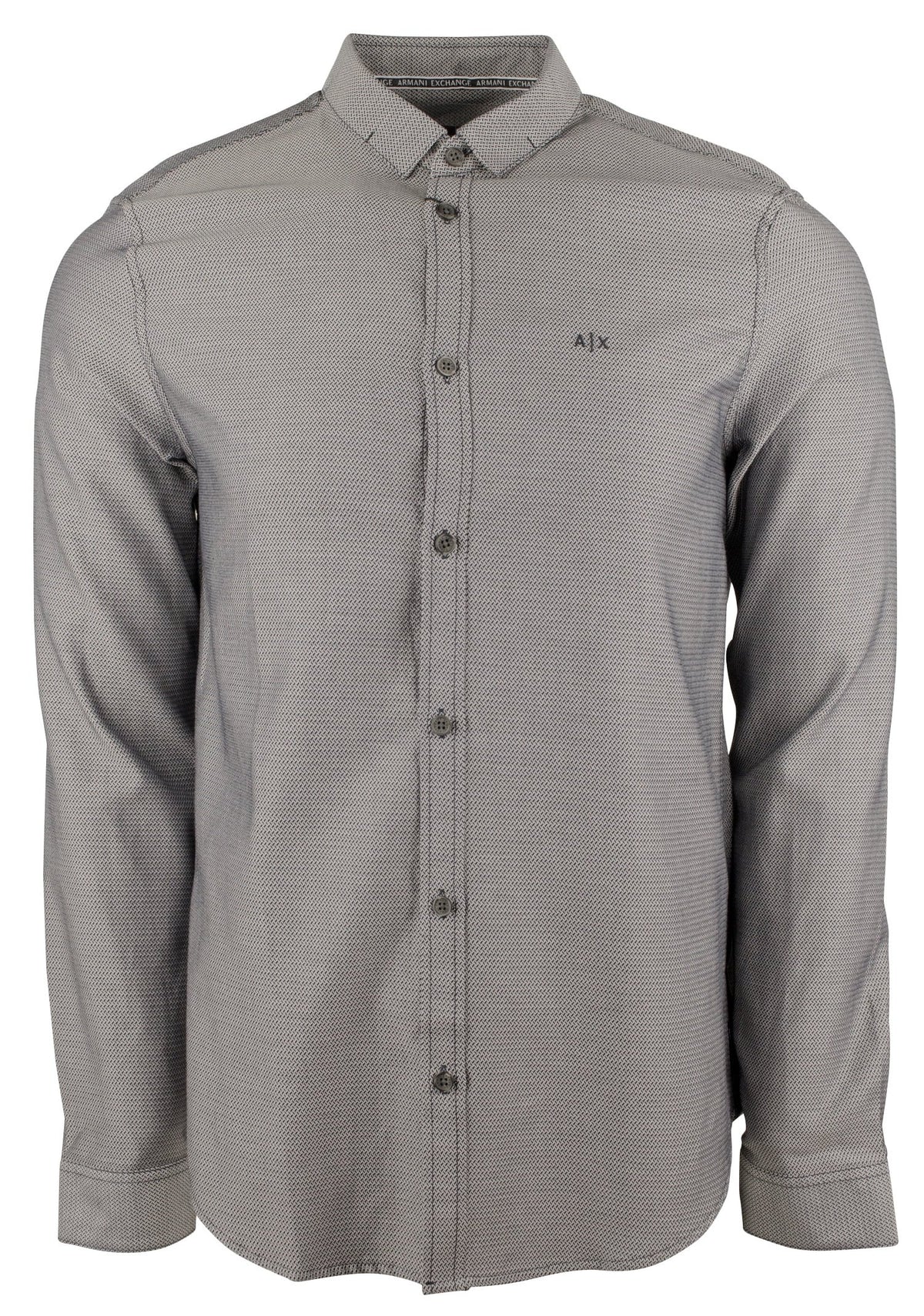 Men's Slim Fit Long Sleeves Shirt Blk Medium