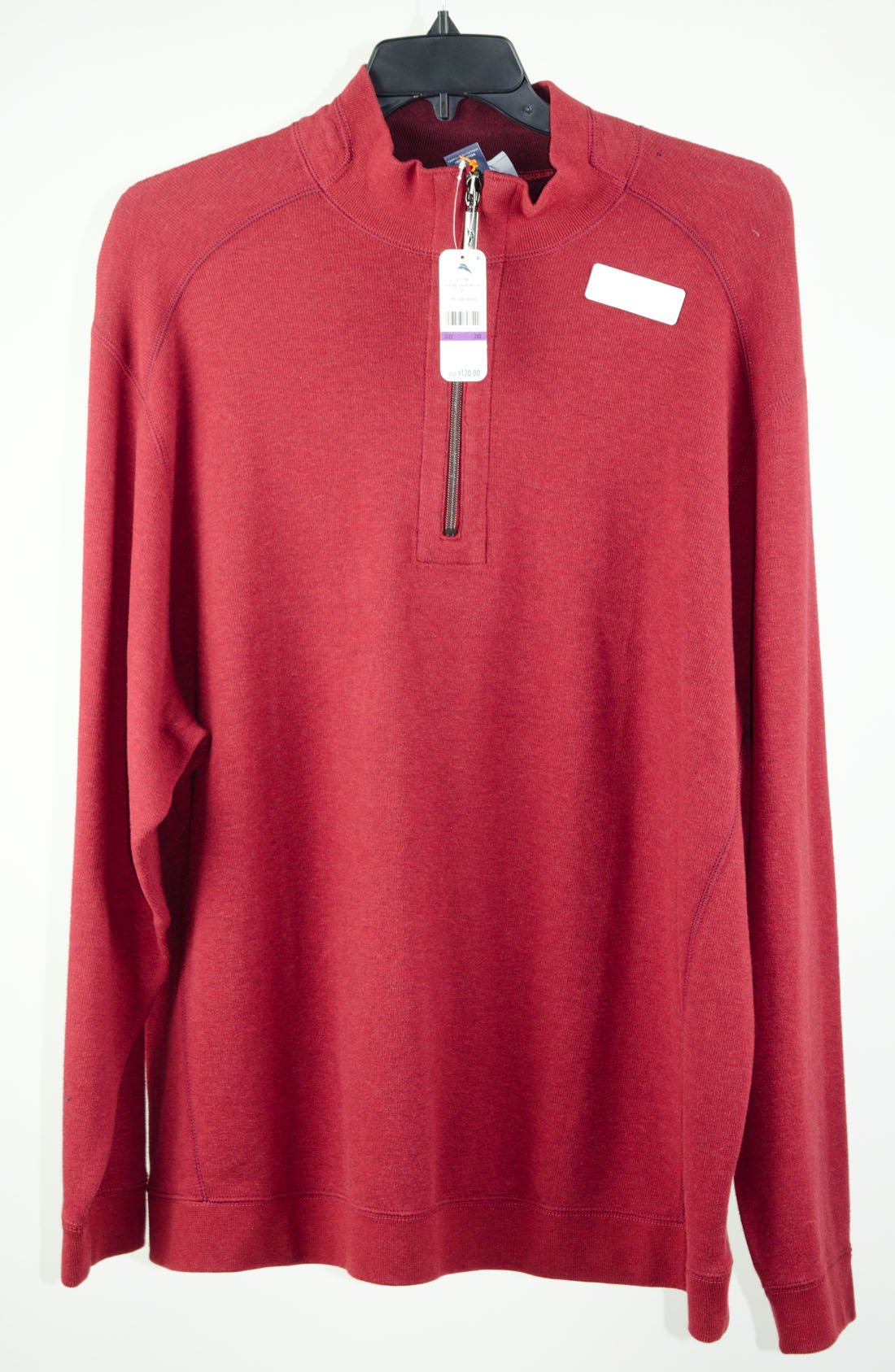 Devolución del cliente Tommy Bahama BigTall Reversible Flip Side Classic Half Zip para hombre