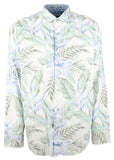 Tommy Bahama Erkek Büyük ve Uzun Kıyı Şeritli Kadife İnce Vines Uzun Kollu Gömlek XLT