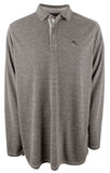 Tommy Bahama Men's Paradise Cove Long-Sleeve Polo Shirt (Coal, 4X-Large Tall, 4XLT)