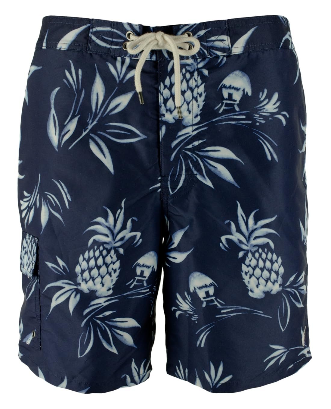 POLO RALPH LAUREN Men's Pineapple Hut 8.5 Inseam Kailua Swim Trunks Small
