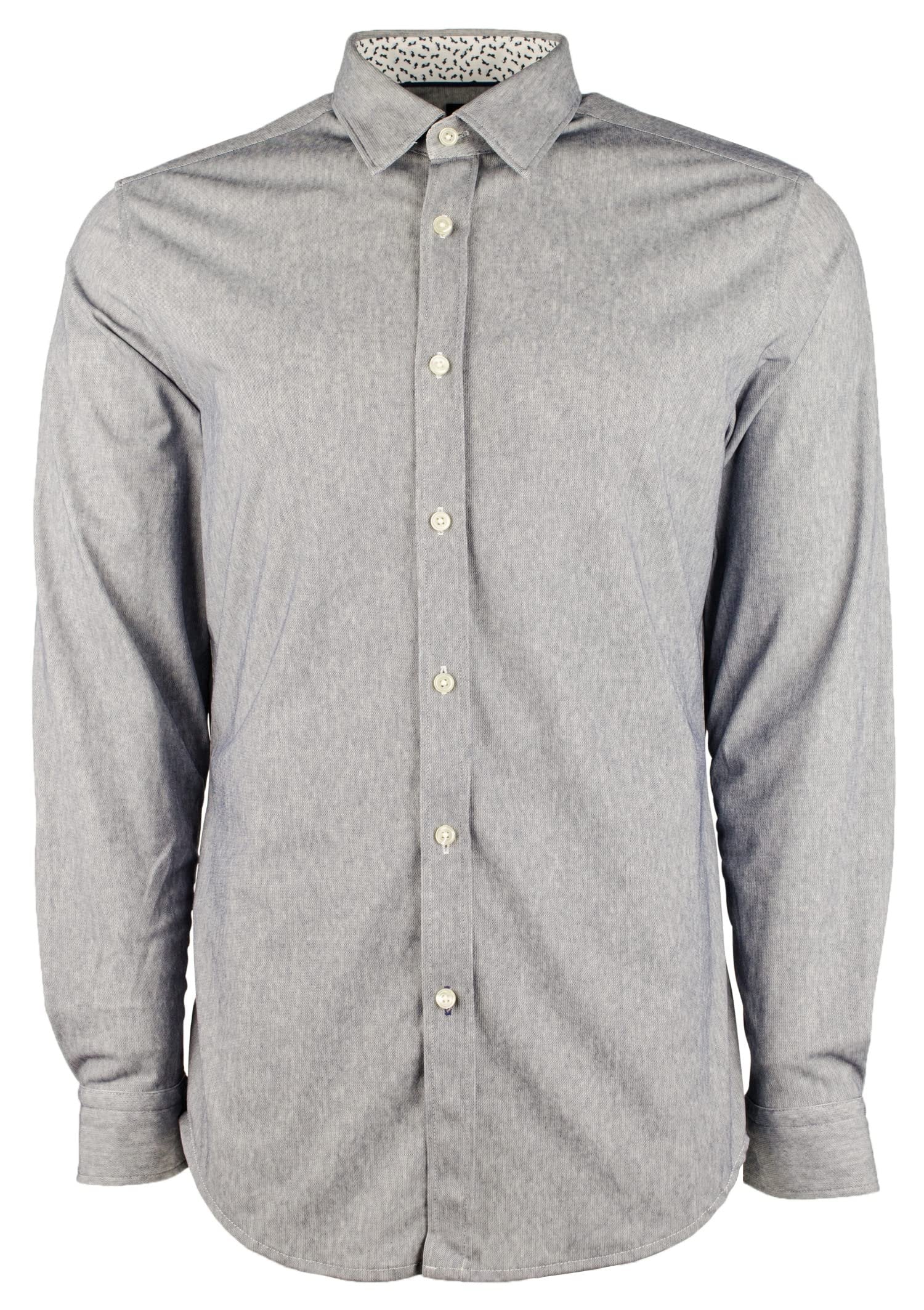 Hugo Boss Men's Lukas Regular Fit Long Sleeve Shirt 2XL Dark Blue