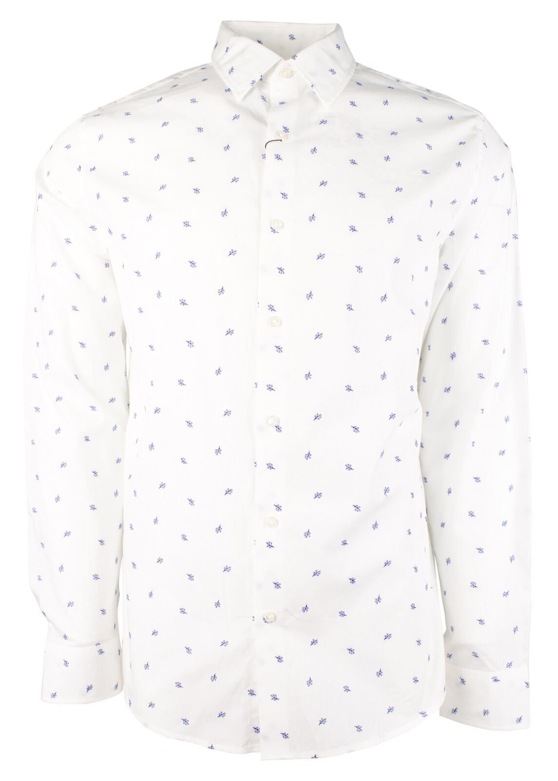 Michael Kors Men's Cotton Slim Fit Long Sleeve Shirt
