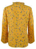 Lauren Ralph Lauren Women's Petite Bell Sleeve Georgette Top