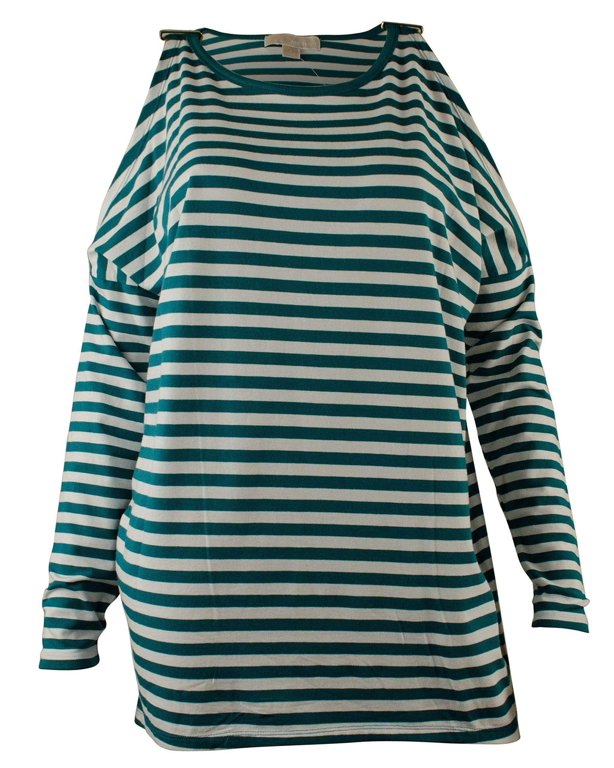 Michael Kors Women's Cold Shoulder Striped Top
