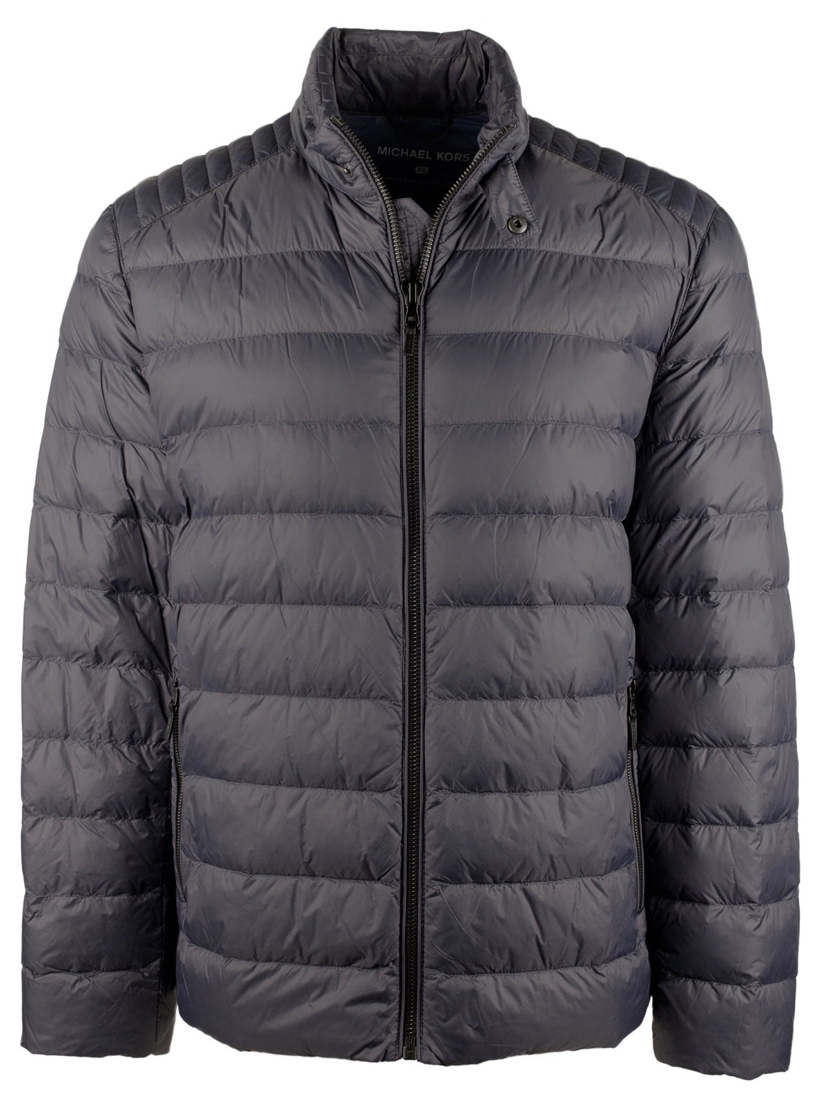 Men's Packable Down Blend Puffer Jacket-BLU-X-Large