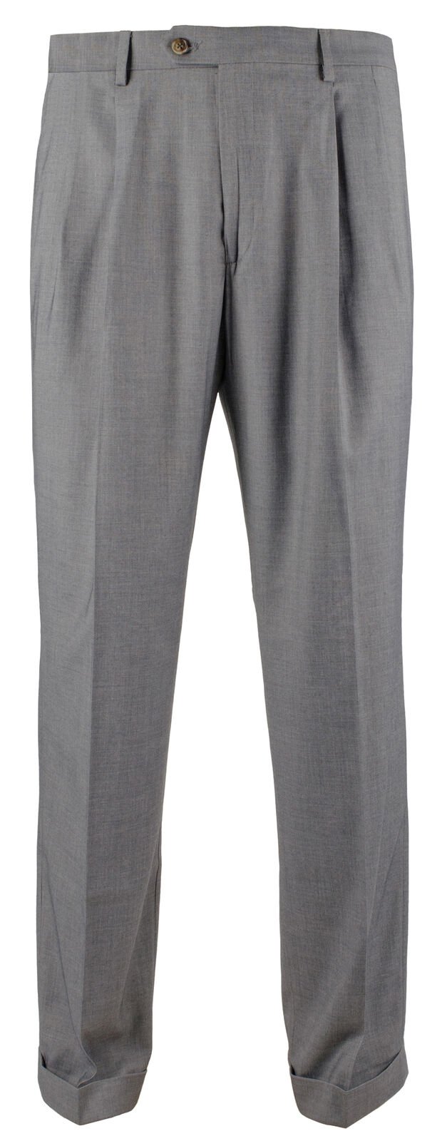 Ralph Lauren Men's Comfort Flex Pleated Cuffed Hem Dress Pants 42WX32L