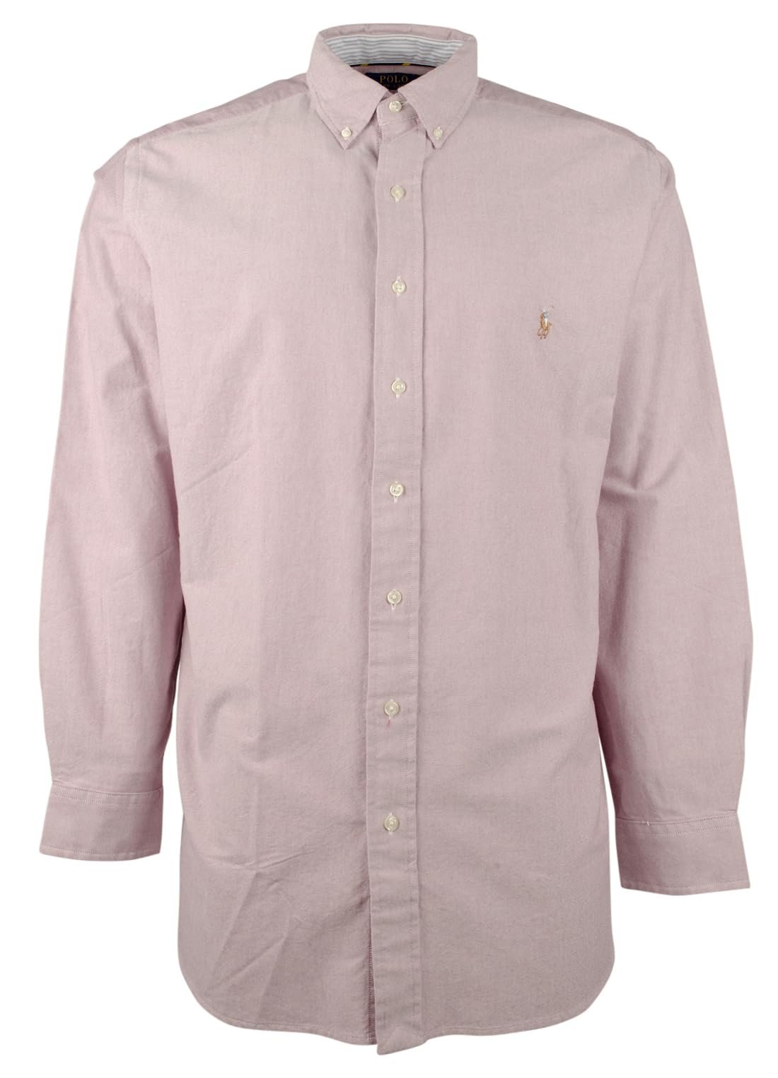 POLO RALPH LAUREN Men's Big & Tall The Iconic Classic Oxford Shirt 4LT Red