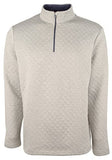 Men's Quay Heather Quilt Pullover-HG-Small