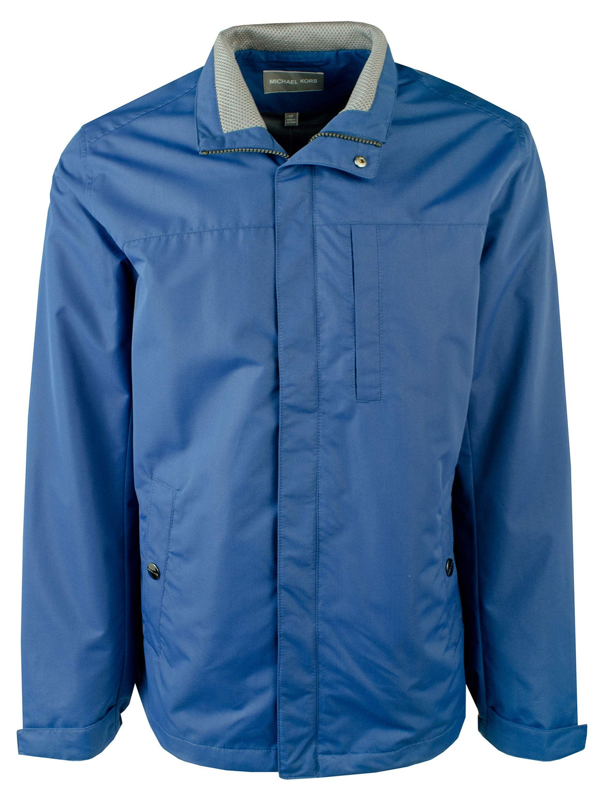 Michael Kors Men Big Tall Polytech Windbreaker Jacket Blue LT