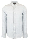 Michael Kors Men's Slim Fit Linen Long Sleeve Shirts