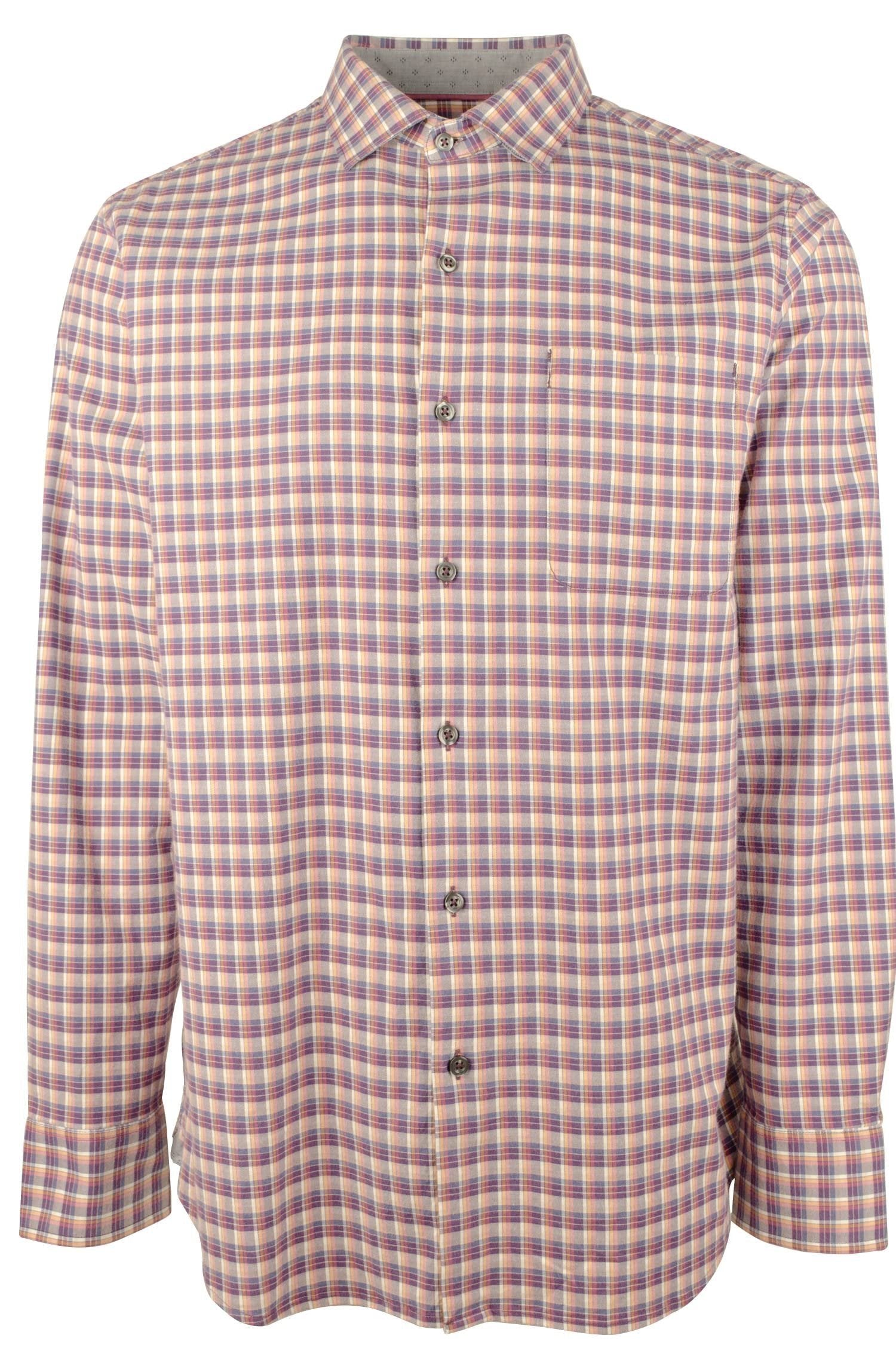 Tommy Bahama Men's Lindy Check Long Sleeve Woven Shirt Small New Red Sail