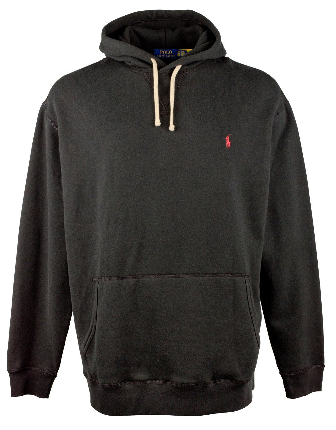 Polo Ralph Lauren Men's Big & Tall Fleece Hoodie Black XLT