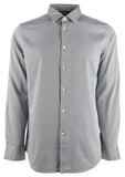 Hugo Boss Men's Lukas Regular Fit Plaid Long Sleeve Shirt Large Dark Blue