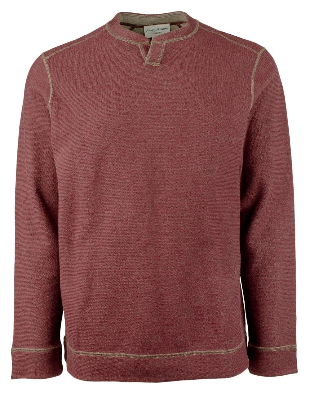 Tommy Bahama Men's Fliprider Abaco Reversible Cotton Sweatshirt CSpc Small