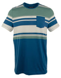 Michael Kors Men's Color-Blocked Striped Cotton T-Shirt-PB-L