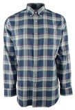 Men's Classic Fit Button Down Plaid Shirt IB Small