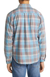 Tommy Bahama Men's Big & Tall Fresno Plaid Allover Print Long Sleeve Shirt Fog Grey 4XB