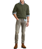 POLO RALPH LAUREN Men's Sullivan Slim-Fit Brennan Repaired Faded Jeans (Grey, 36x30)