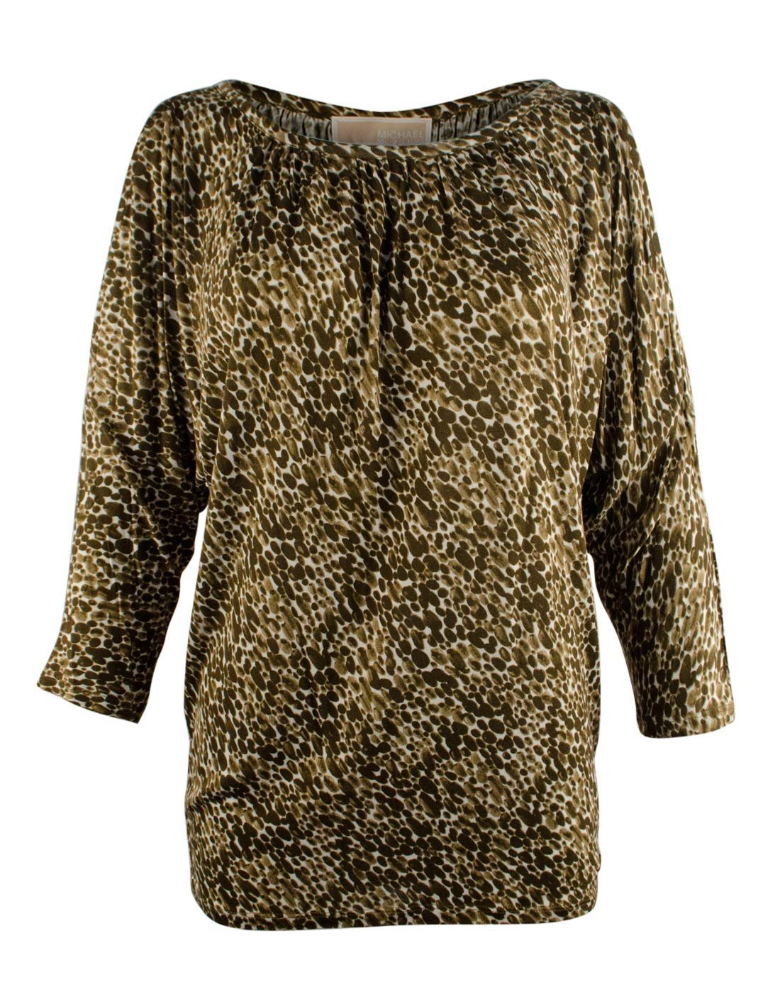 Michael Kors Women's Cold Shoulder Printed Top