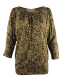Michael Kors Women's Cold Shoulder Printed Top