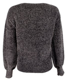 Tommy Bahama Women's Luna Chenille Boatneck long Sleeve Sweater NGry XL