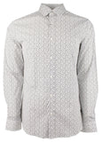 Michael Kors Men's Cotton Blend Slim Fit Long Sleeve Shirt