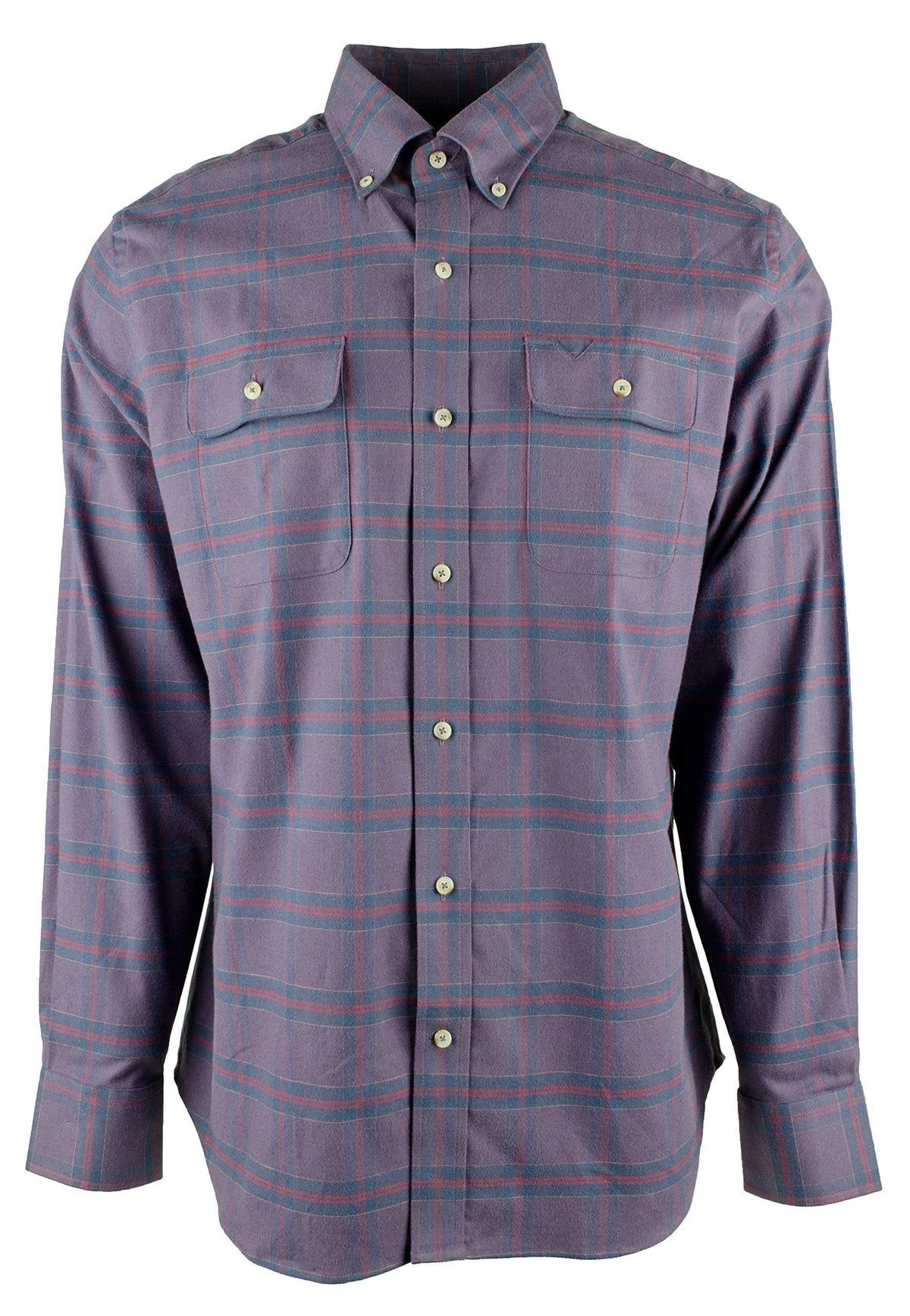 Southern Tide Men's Stretch Plaid Long Sleeve Button Down Work Shirt Nightshade