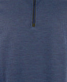 Bugatchi Men's Long Sleeve Quarter Zip Pullover Sweatshirt NBl X-Large Night Blue