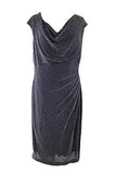 Ralph Lauren Women's Metallic Cowl Neck Dress-BS-20W