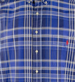 POLO RALPH LAUREN Men's Big & Tall Long Sleeve Plaid Oxford Shirt 3XB Multi
