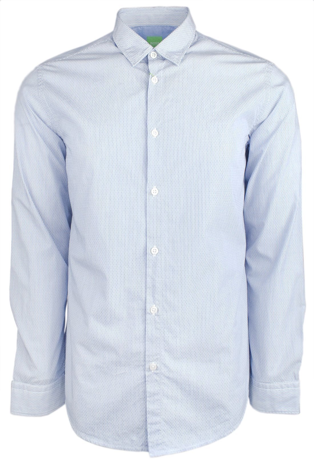 Hugo Boss Men's Green Label C Bustai Regular Fit Striped Dress Shirt BW L