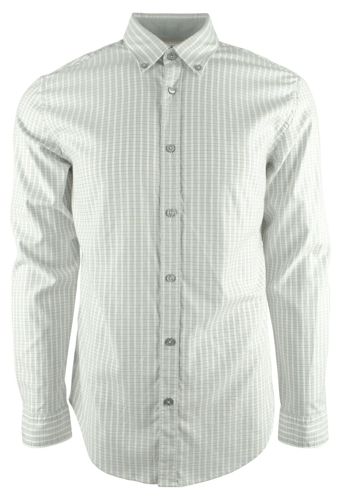 Hugo Boss Men's Rod Regular Fit Long Sleeve Buttton Down Shirt Medium Beige