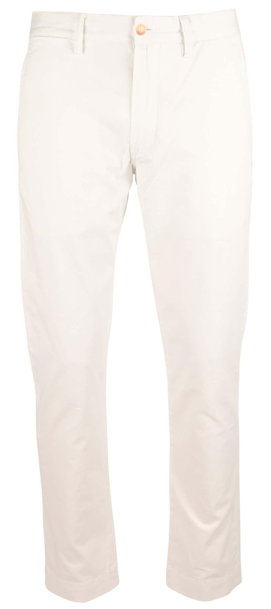 Polo Ralph Lauren Men's Stretch Slim Fit Chino Pants Wht 34Wx34L, White