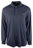 Polo Ralph Lauren Mens Big & Tall Cotton Polo Casual Shirt Navy 2LT