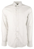 Men's Stretch MK Printed Slim Fit Long Sleeve Shirt Nckl XL
