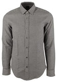 Hugo Boss Men's Ronni Plaid Slim Fit Long Sleeve Shirt Medium Dark Blue