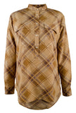 Lauren Ralph Lauren Women's Plaid Crepe Tunic Shirt-BM-XS