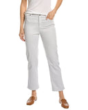 Eileen Fisher Womens Pearl High Waist Straight Ankle Jean, 2, Grey
