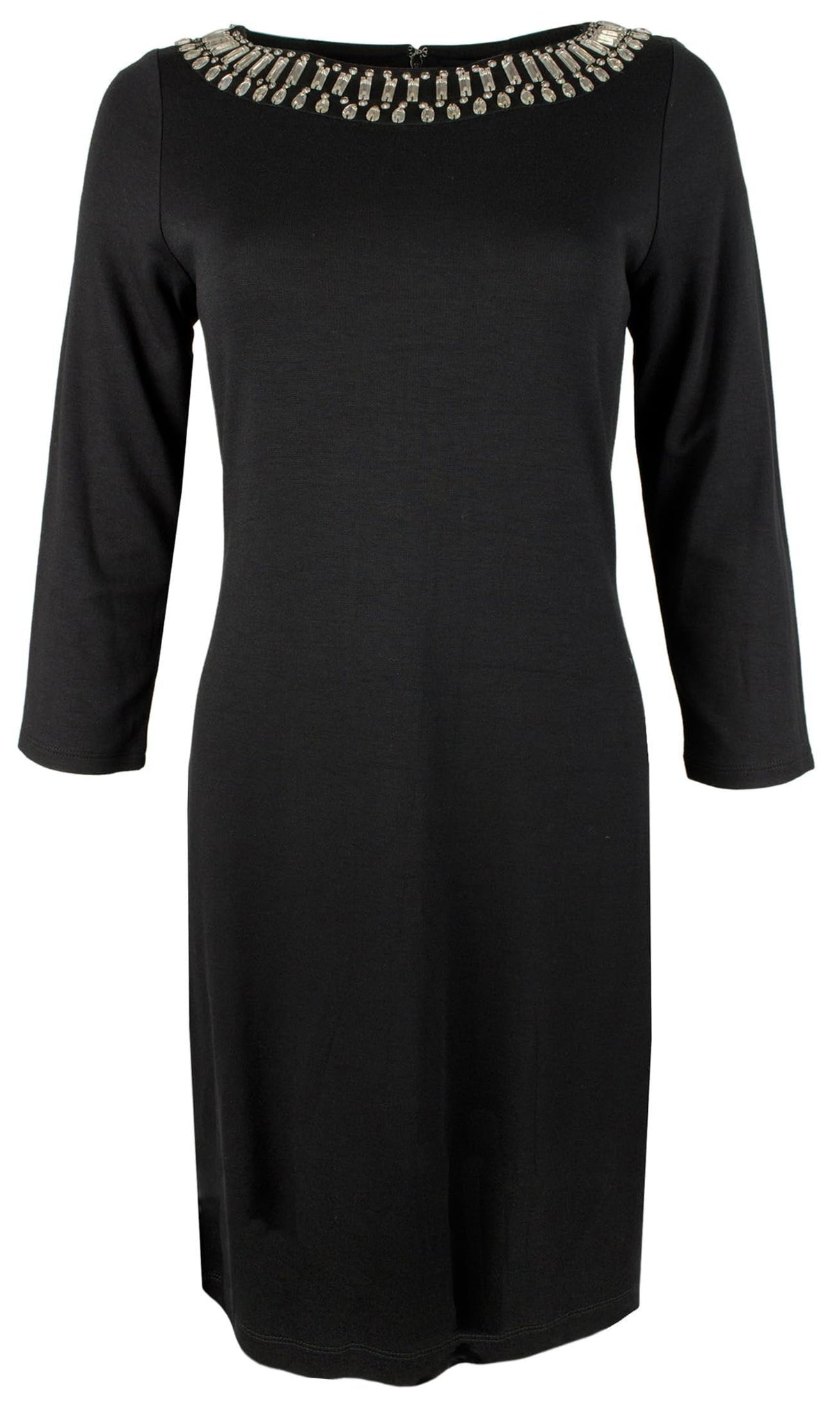 Tommy Bahama Women's Darcy Beaded 3/4-Sleeve Dress X-Small Black